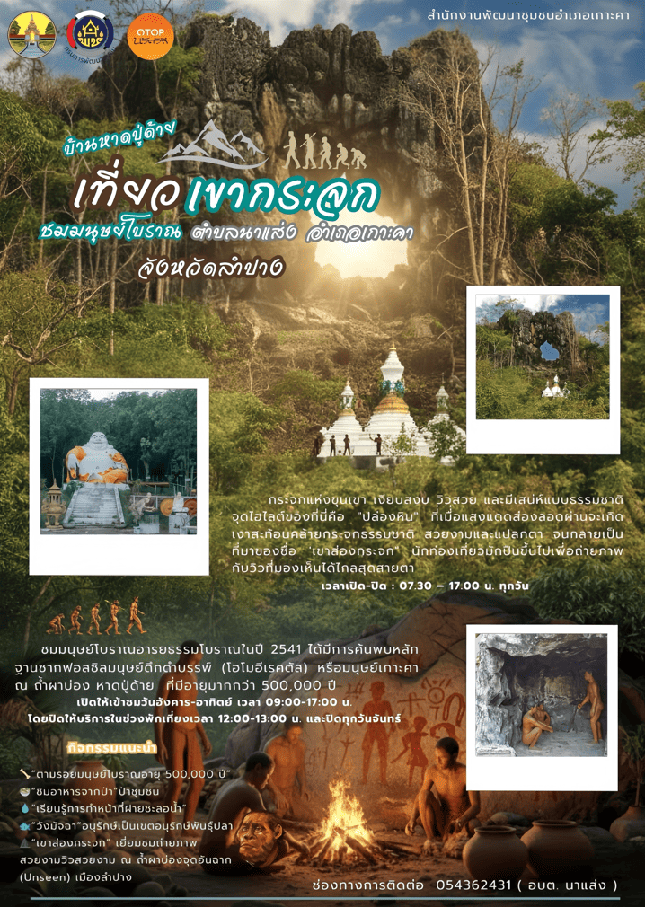 พช. เกาะคา ขอประชาสัมพันธ์ชุมชนท่องเที่ยว OTOP นวัตวิถี บ้านหาดปู่ด้าย ตำบลนาแส่ง อำเภอเกาะคาจังหวัดลำปาง