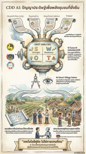 สพอ.เกาะคา :ประชาสัมพันธ์ระบบ CDD AI ผู้ช่วยพัฒนากร บริการอัจฉริยะ เพื่อการพัฒนาชุมชน